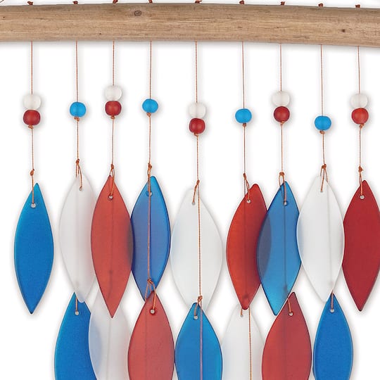 Sunset Vista Designs® Bali Hand-Crafted Americana Seaglass Waterfall Chime